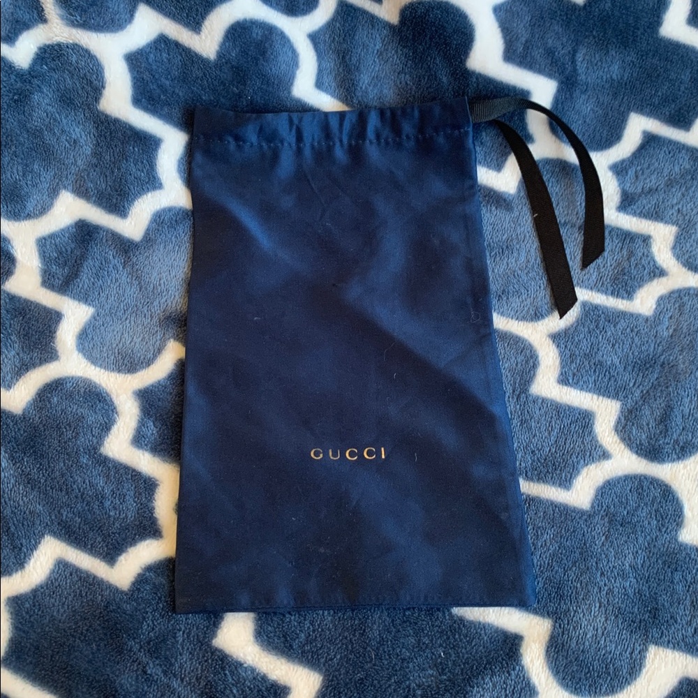 Gucci Dark blue Satin Dust Bag